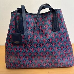 Liberty coated canvas tote